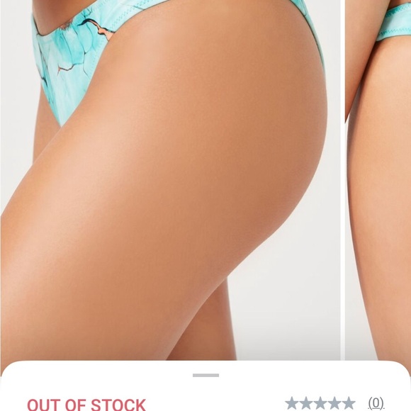 Turquoise Bikini Set with Orange Accents - Picture 9 of 9